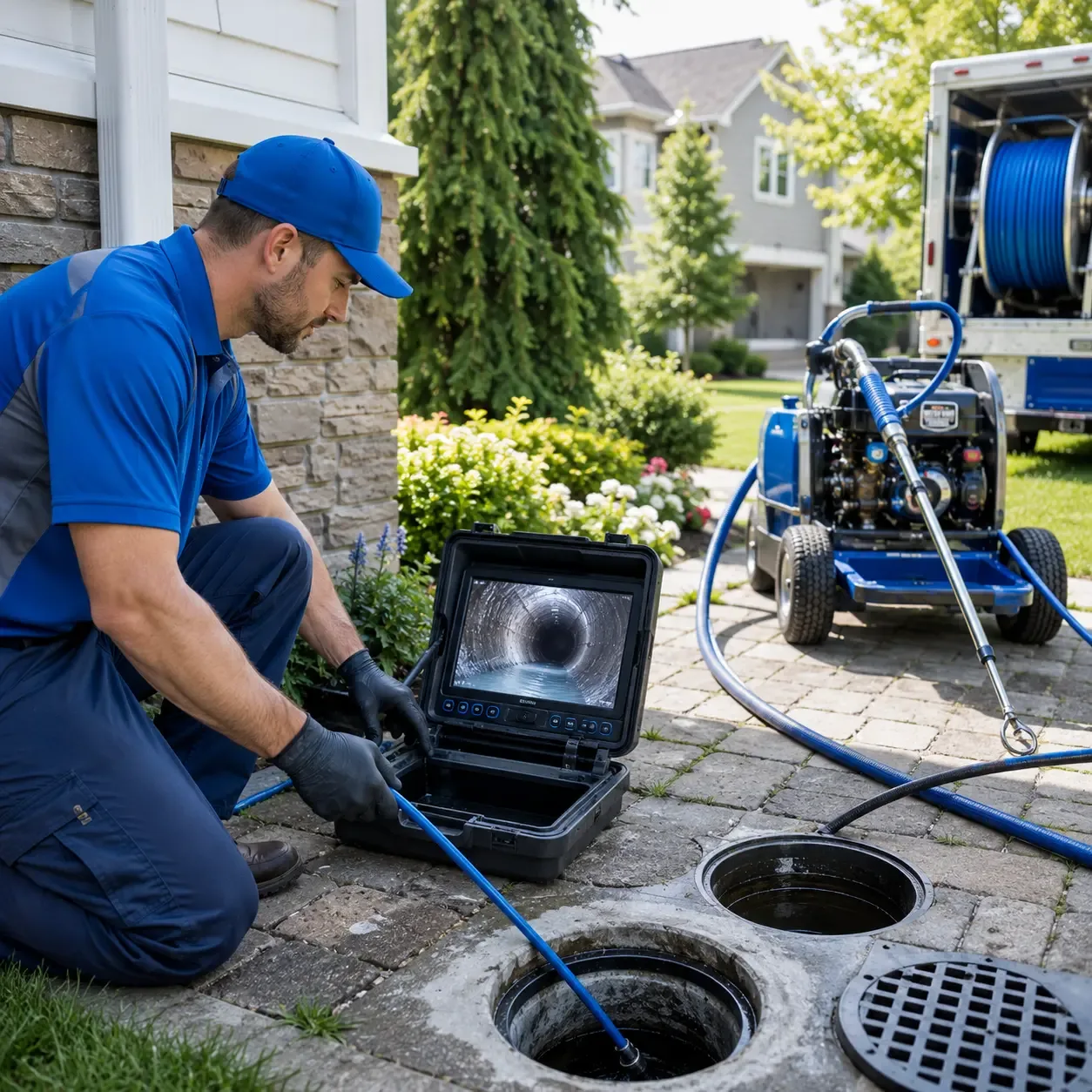 Outdoor drain cleaning professionals serving Sterling, MI